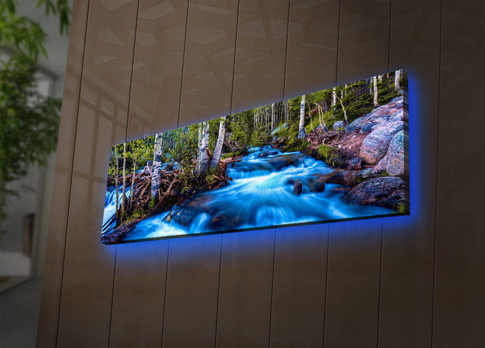 Wallity Lienzo Decorativo Iluminado con LEDs 30x90 cm Multicolor Wallity Lienzo Decorativo Iluminado con LEDs 30x90 cm Multicolor